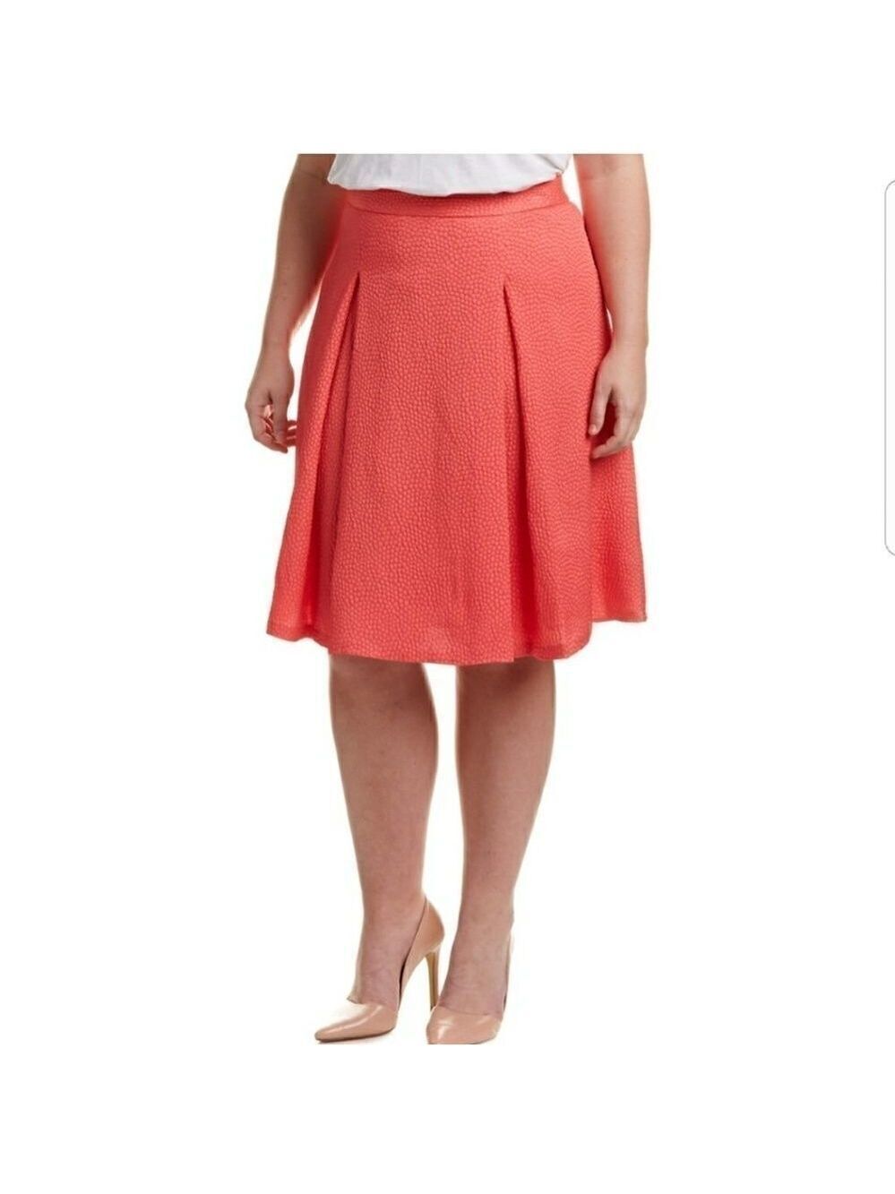 Vince Camuto Pleated A Line Skirt Plus Size NWT Full Figure Size 20W